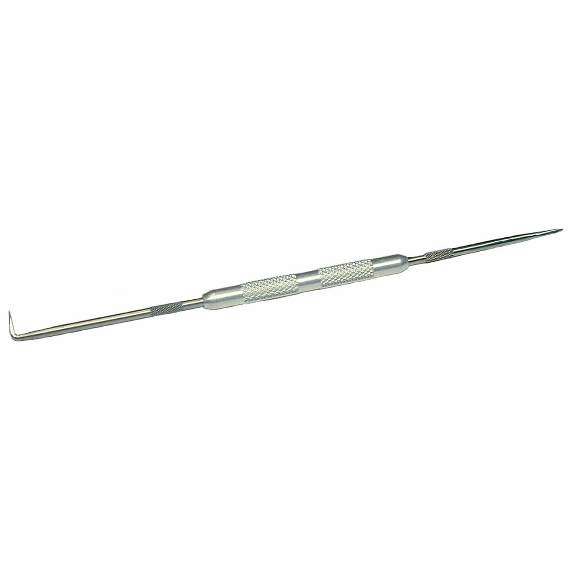 SG Tool Aid Double Point Hook — Straight and 90-Degree Angle Points, High Carbon Needle Steel, Knurled Aluminum Handle, Model# SGT13950